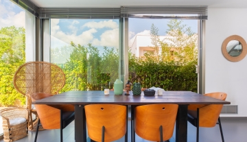 Resa Estates Ibiza Jesus townhouse 3 bedrooms te koop sale living dining.jpg